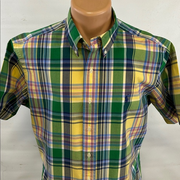 Ralph Lauren short sleeve button down collar shirt.  L - Picture 2 of 7